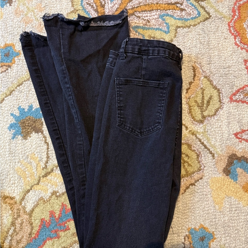 SHEIN Black Flare & Wide Leg Jeans